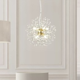 Designer Touch Decorative Dandelion Crystal Pendant Light Elegant Chandelier