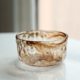 Designer Touch Decorative Unique Mini Glass Pendant Light Japanese Style Amber Color Lighting