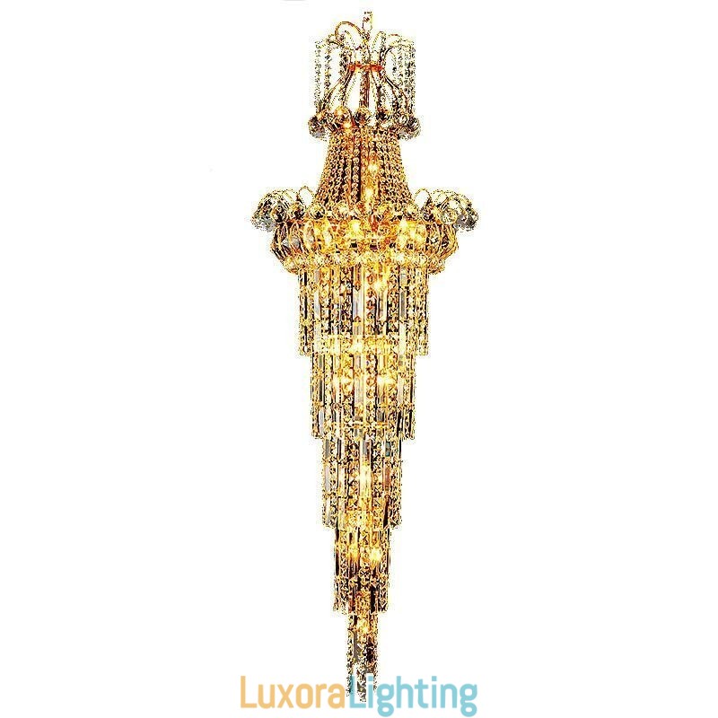 Designer Touch Decorative European Long Pendant Crystal Chandelier