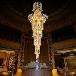 Designer Touch Decorative European Long Pendant Crystal Chandelier