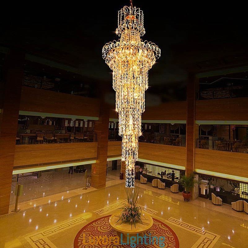 Designer Touch Decorative European Long Pendant Crystal Chandelier