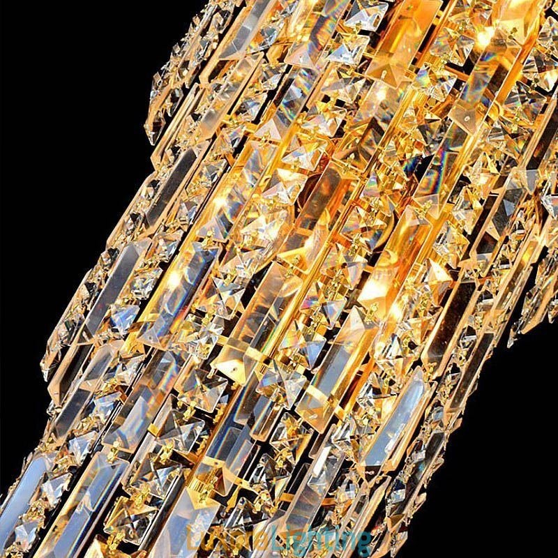 Designer Touch Decorative European Long Pendant Crystal Chandelier