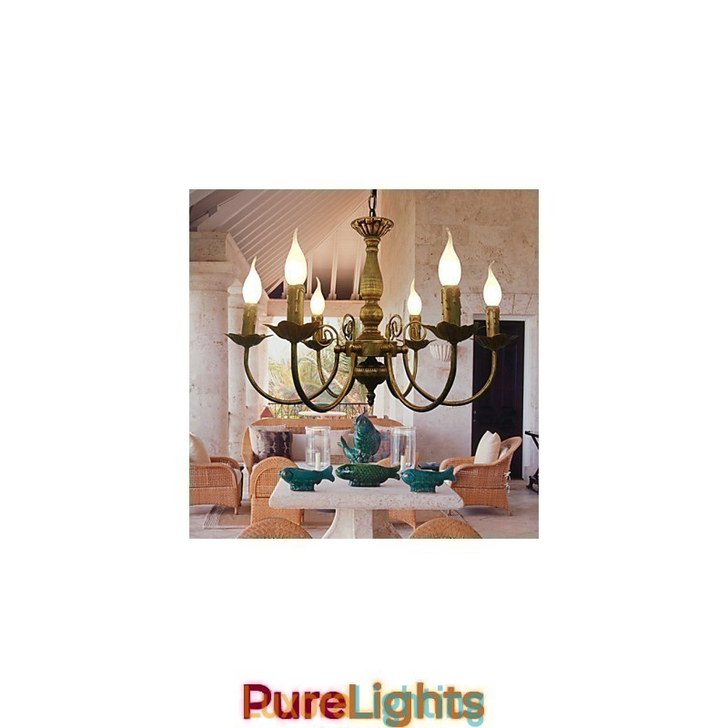 Designer Touch Decorative Electroplated Metal Chandelier