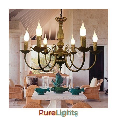Designer Touch Decorative Electroplated Metal Chandelier