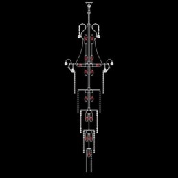 Designer Touch Decorative European Long Pendant Crystal Chandelier