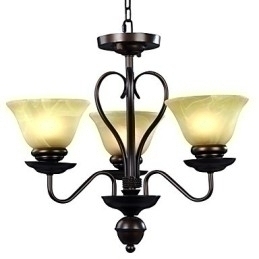 Designer Touch Decorative 3 light Glass Chandelier