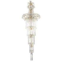 Designer Touch Decorative Elegant Long Pendant Crystal Chandelier