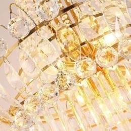 Designer Touch Decorative Elegant Long Pendant Crystal Chandelier