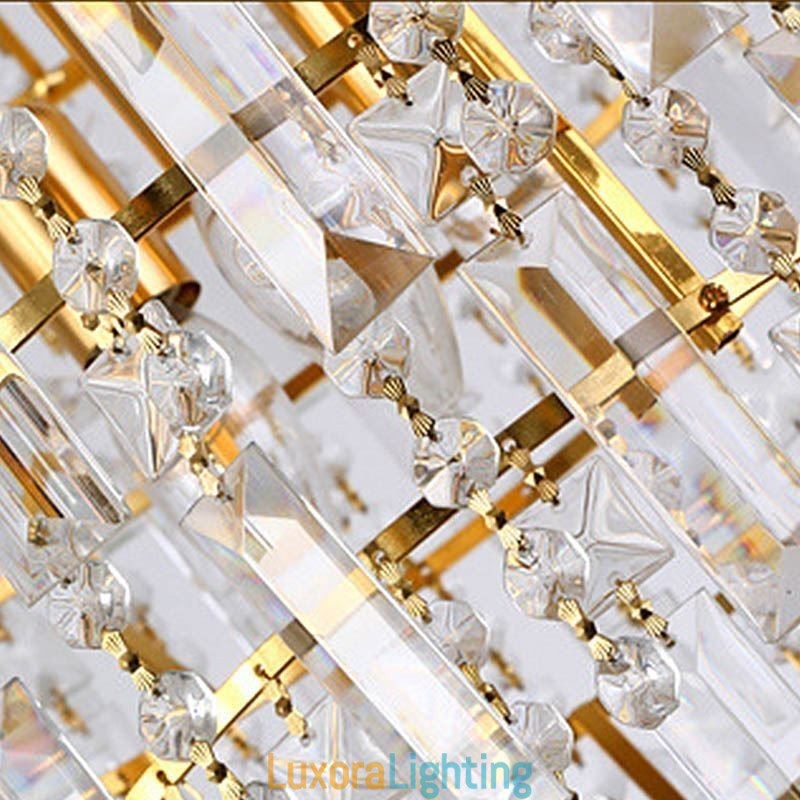 Designer Touch Decorative Modern Elegant Crystal Pendant Light Conical Chandelier