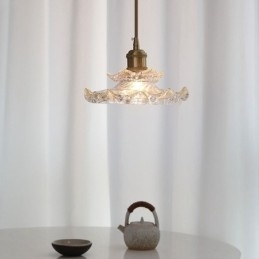 Designer Touch Decorative Japanese Style Glass Pendant Light Lotus Glass Pendant Lamp