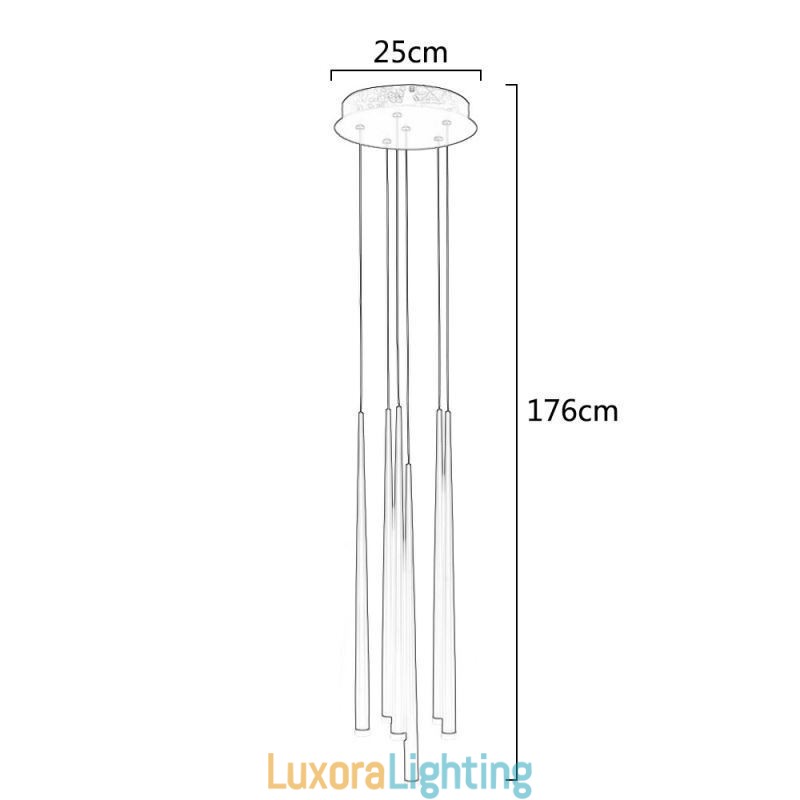 Designer Touch Decorative 6 Lights Pendant Light Meteorer Pendant Light