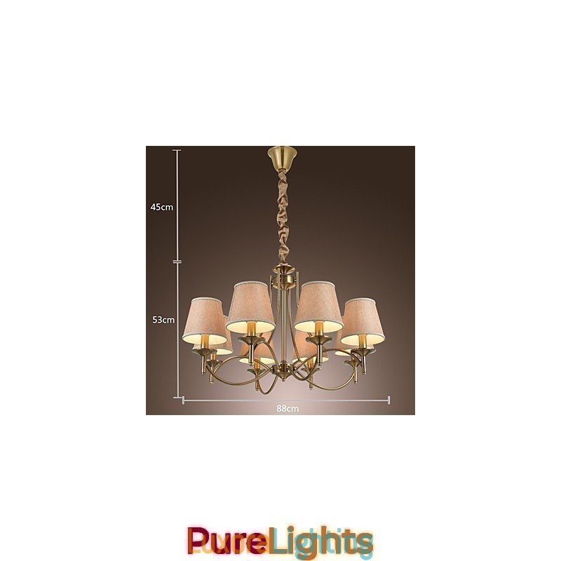 Designer Touch Decorative Modern Contemporary Traditional Classic Rustic Lodge Country Island Vintage Brass Metal Chandelier