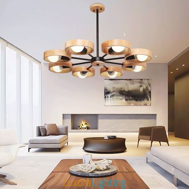 Designer Touch Decorative Nordic Unique Wood Pendant Light