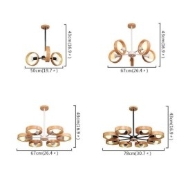 Designer Touch Decorative Nordic Unique Wood Pendant Light