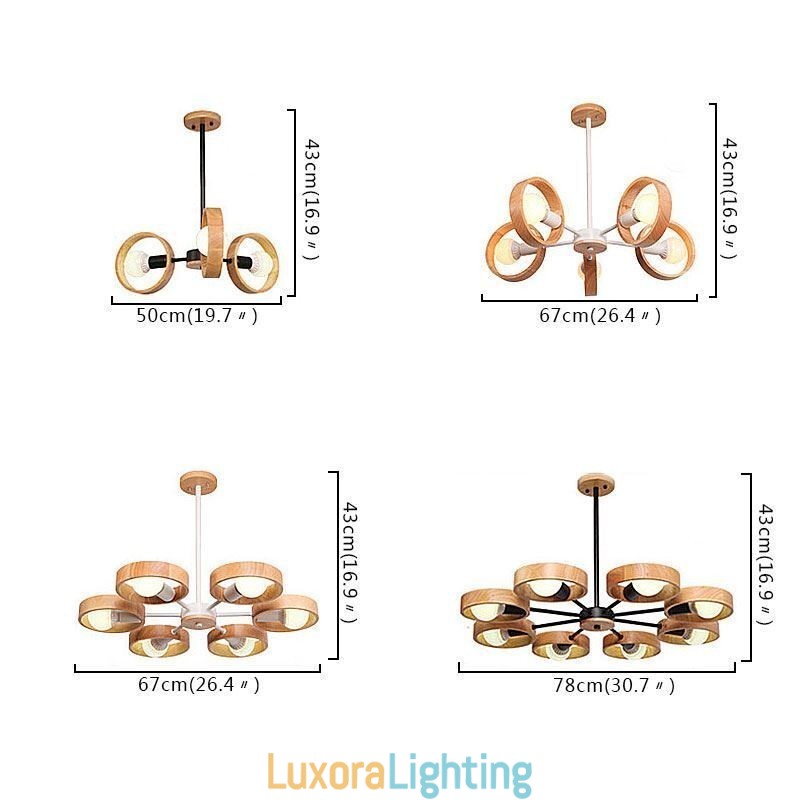 Designer Touch Decorative Nordic Unique Wood Pendant Light