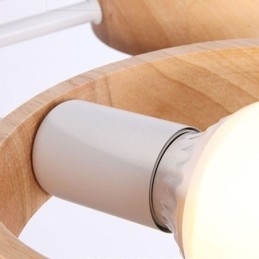 Designer Touch Decorative Nordic Unique Wood Pendant Light