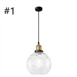 Designer Touch Decorative Contemporary Glass Pendant Light Round Water Pattern Glass Pendant Lamp