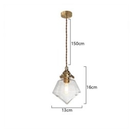 Designer Touch Decorative 1 Light Diamond Glass Pendant Light Bubble Glass Light Fixture