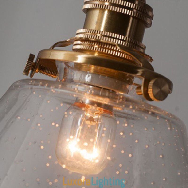 Designer Touch Decorative 1 Light Diamond Glass Pendant Light Bubble Glass Light Fixture