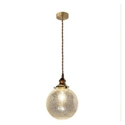 Designer Touch Decorative Glass Pendant Light Modern Crackle Ceiling Light Fixture