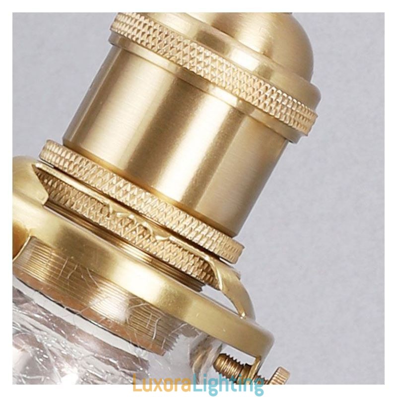 Designer Touch Decorative Glass Pendant Light Modern Crackle Ceiling Light Fixture