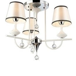 Designer Touch Decorative Modern Contemporary Crystal Chrome Metal Chandelier