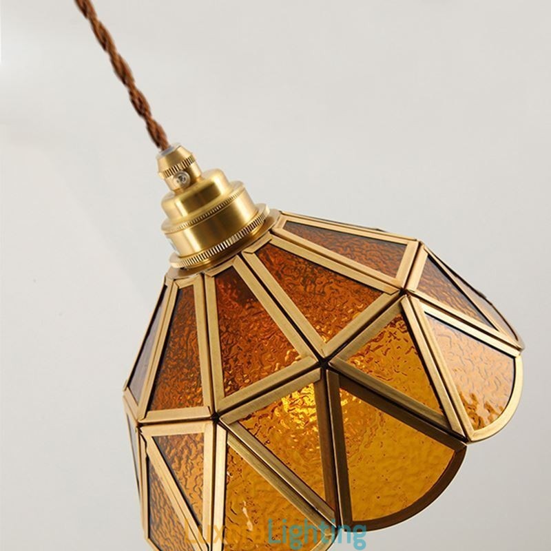 Designer Touch Decorative Retro Glass Pendant Light Japanese Style Glass Ceiling Light