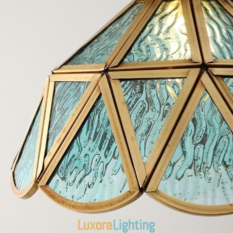 Designer Touch Decorative Retro Glass Pendant Light Japanese Style Glass Ceiling Light
