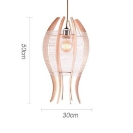 Designer Touch Decorative DIY Nordic Wood Fish Pendant Light