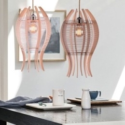 Designer Touch Decorative DIY Nordic Wood Fish Pendant Light