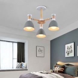 Designer Touch Decorative Nordic Macaron Pendant Light Creative Wood Chandelier