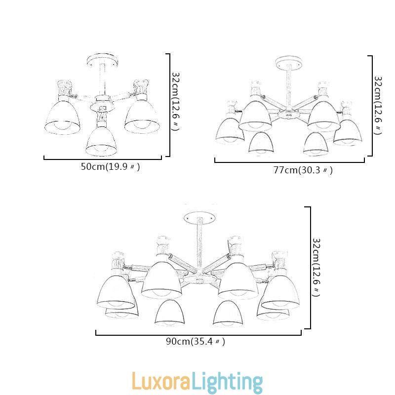 Designer Touch Decorative Nordic Macaron Pendant Light Creative Wood Chandelier