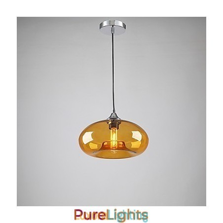 Designer Touch Decorative Modern Characteristic 1 Light Pendant With Transparent Glass Shade