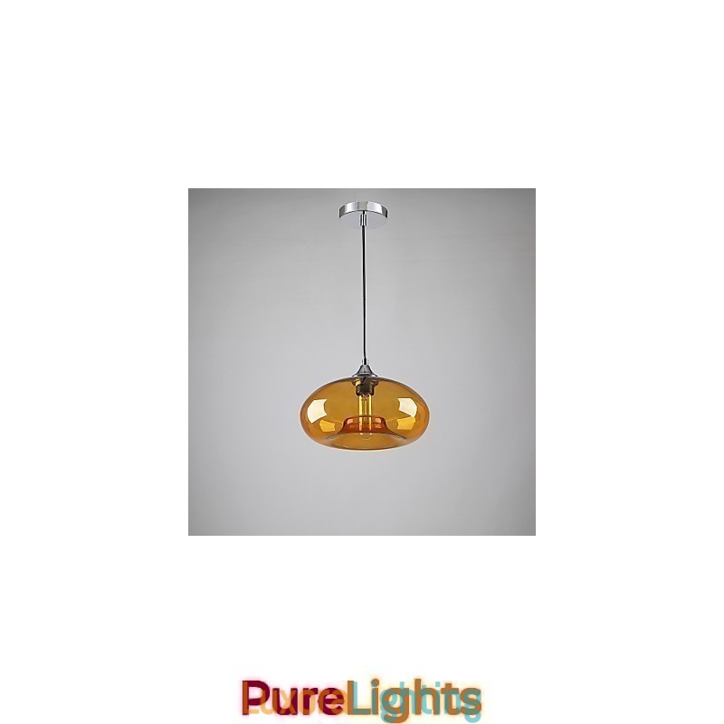 Designer Touch Decorative Modern Characteristic 1 Light Pendant With Transparent Glass Shade