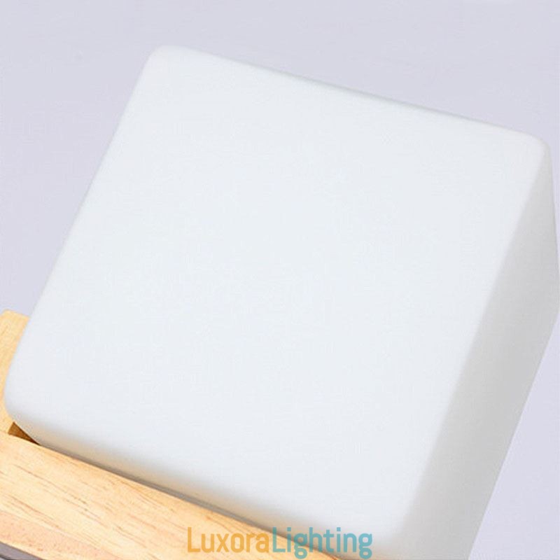 Designer Touch Decorative Nordic Wood Pendant Light Glass Lampshade Chandelier