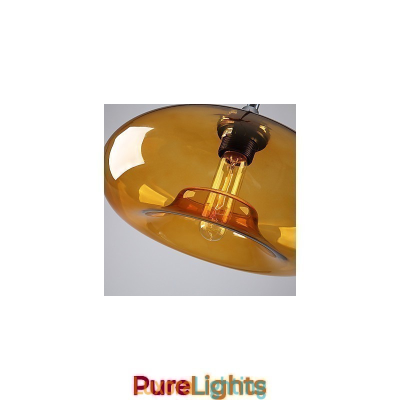 Designer Touch Decorative Modern Characteristic 1 Light Pendant With Transparent Glass Shade