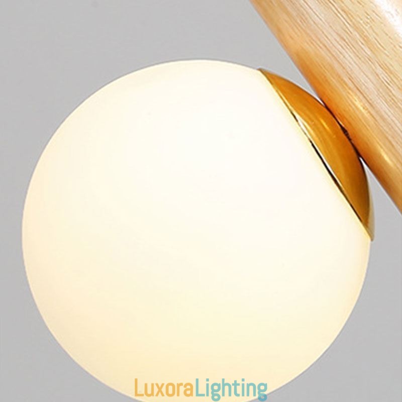 Designer Touch Decorative Wood Pendant Light Magic Bean Cluster Ceiling Light Island