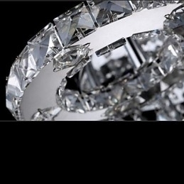 Designer Touch Decorative Modern Contemporary Crystal Chrome Metal Flush Mount