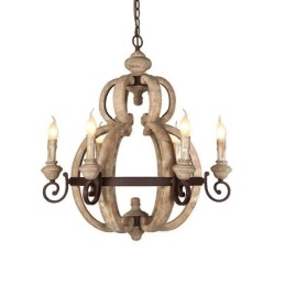 Designer Touch Decorative Wood Pendant Light Nordic Retro Ceiling Light