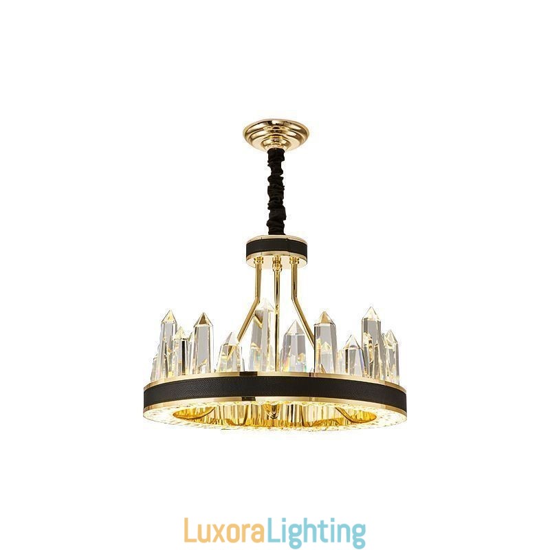 Designer Touch Decorative Modern Crystal Pendant Light Circle Crystal Ceiling Light