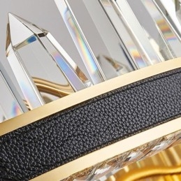 Designer Touch Decorative Modern Crystal Pendant Light Circle Crystal Ceiling Light