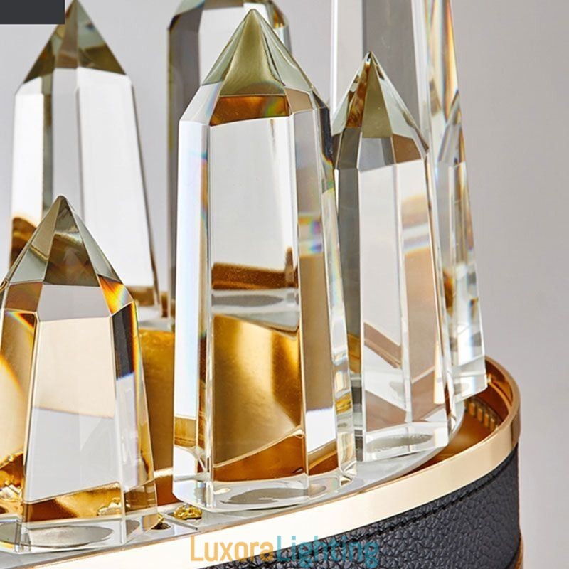 Designer Touch Decorative Modern Crystal Pendant Light Circle Crystal Ceiling Light