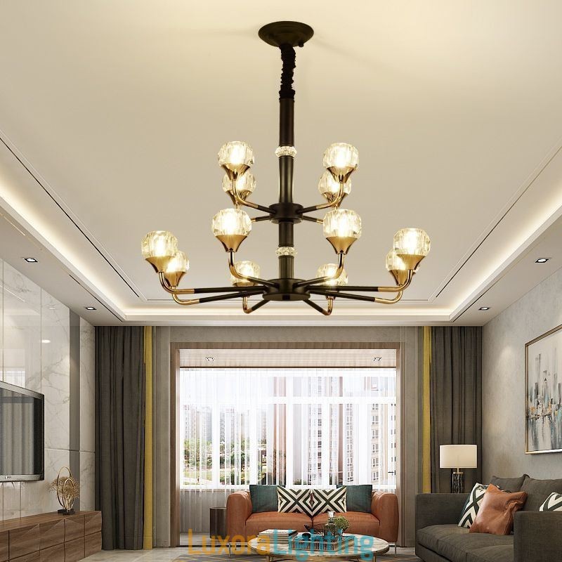 Designer Touch Decorative Modern Crystal Pendant Light Elegant Crystal Chandelier