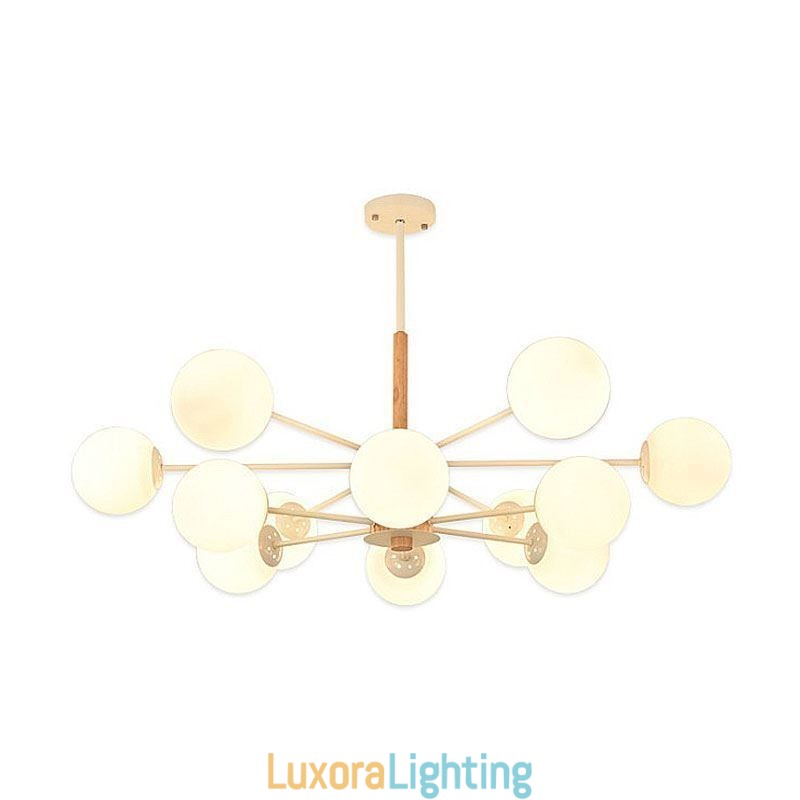 Designer Touch Decorative Magic Bean Pendant Light Creative Nordic Wooden Light Fitting