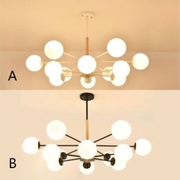 Designer Touch Decorative Magic Bean Pendant Light Creative Nordic Wooden Light Fitting