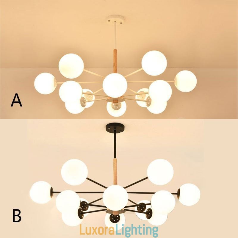 Designer Touch Decorative Magic Bean Pendant Light Creative Nordic Wooden Light Fitting