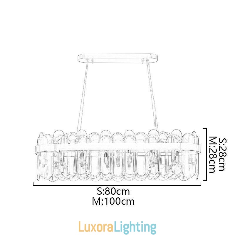Designer Touch Decorative Minimalist Glass Pendant Light Unique Color Rectangle Ceiling Light Island