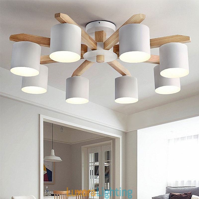 Designer Touch Decorative Nordic Log Pendant Light Macaron Light Fitting