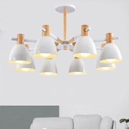 Designer Touch Decorative Modern Simple Macaron Pendant Light Creative Wooden Lighting