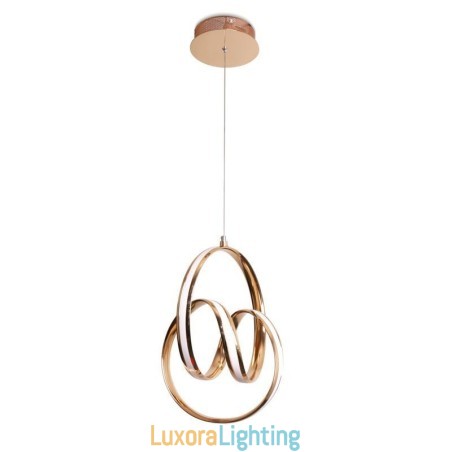 Designer Touch Decorative Modern Minimalist Pendant Lamp Unique Circular Twist Light Fixture Island